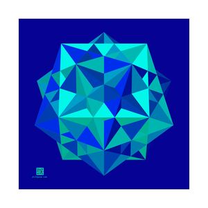 Poster: Five Cubes Ocean