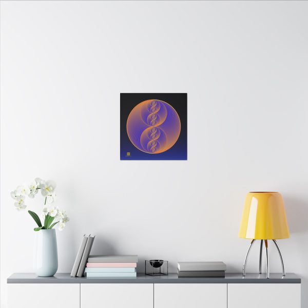 Canvas: Binary Medallion Lapis - Image 7