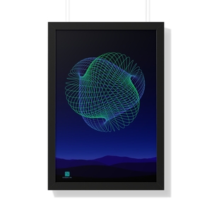 Framed Poster: Luminography Phosphor