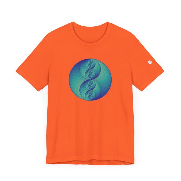 Unisex Tee: Binary Medallion Phosphor - Image 2
