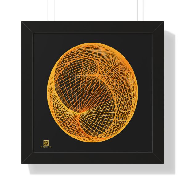 Framed Poster: Ellipsoid Geodesics Forge