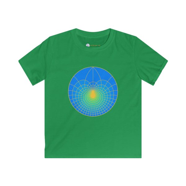 Kids Softstyle Tee: Lotus Sky - Image 3