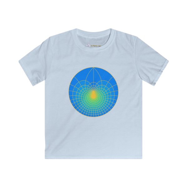 Kids Softstyle Tee: Lotus Sky - Image 4
