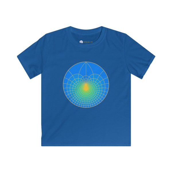 Kids Softstyle Tee: Lotus Sky - Image 5