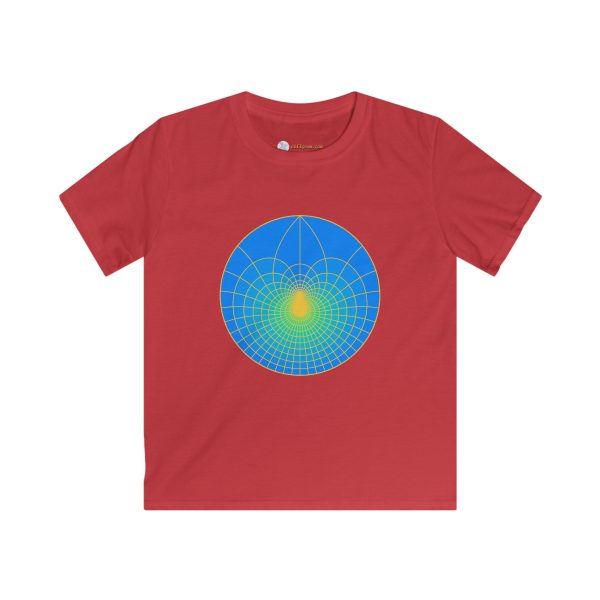 Kids Softstyle Tee: Lotus Sky - Image 7