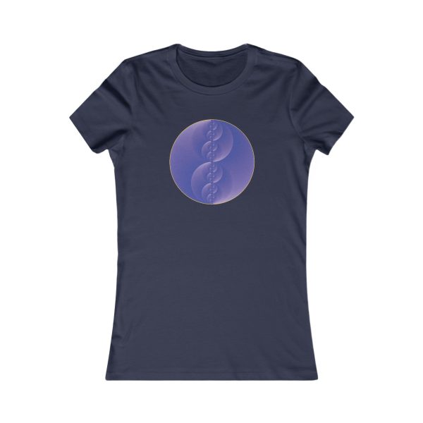 Women's Favorite Tee: Binary Medallion Cirrus - Image 9