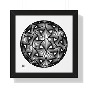 Framed Poster: Diatom Black
