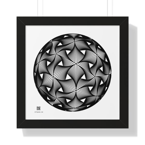 Framed Poster: Diatom Black