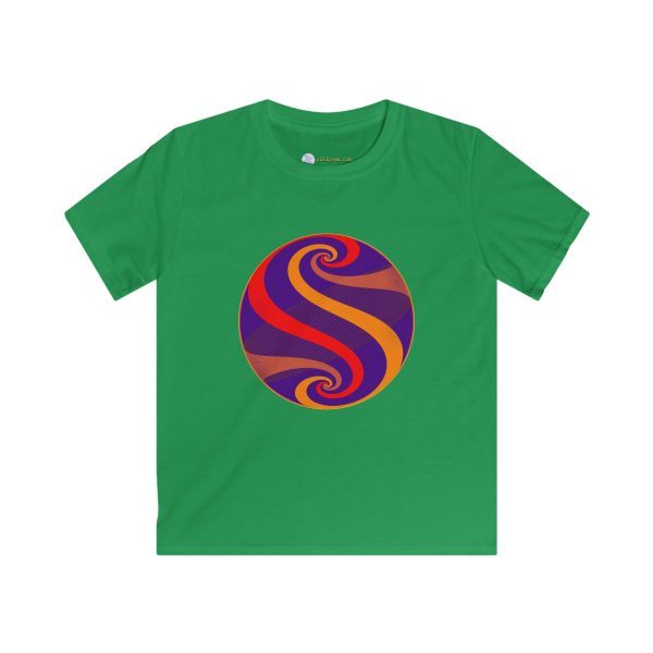 Kids Softstyle Tee: Swirl Dawn - Image 3