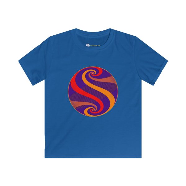 Kids Softstyle Tee: Swirl Dawn - Image 5