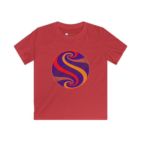 Kids Softstyle Tee: Swirl Dawn - Image 7
