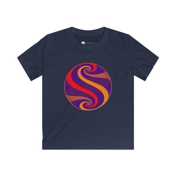 Kids Softstyle Tee: Swirl Dawn - Image 9