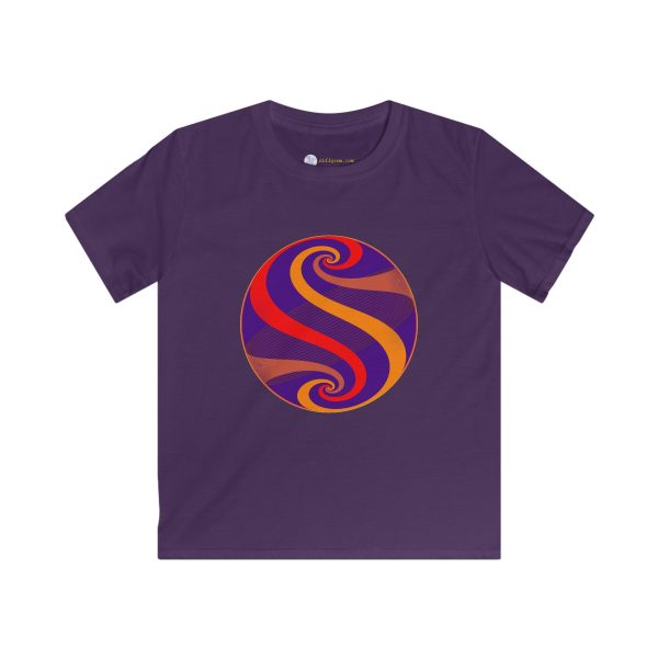 Kids Softstyle Tee: Swirl Dawn - Image 10