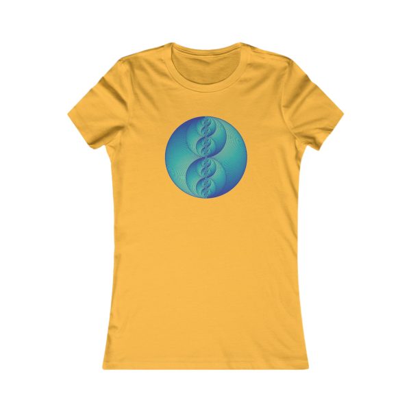 Women's Favorite Tee: Binary Medallion Phosphor - Image 2