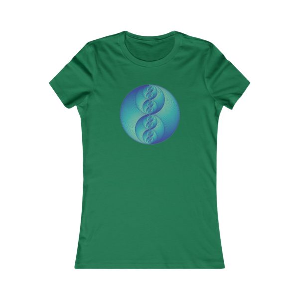 Women's Favorite Tee: Binary Medallion Phosphor - Image 3