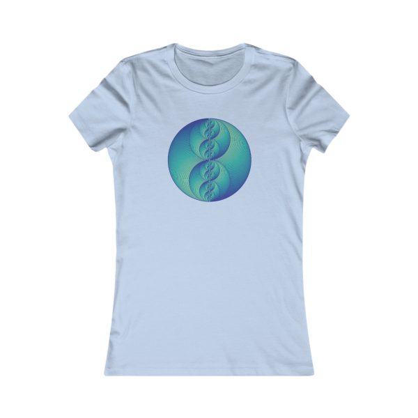 Women's Favorite Tee: Binary Medallion Phosphor - Image 4
