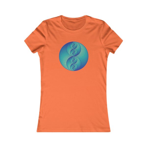 Women's Favorite Tee: Binary Medallion Phosphor - Image 6