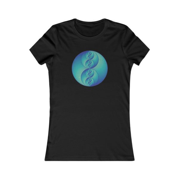 Women's Favorite Tee: Binary Medallion Phosphor - Image 7
