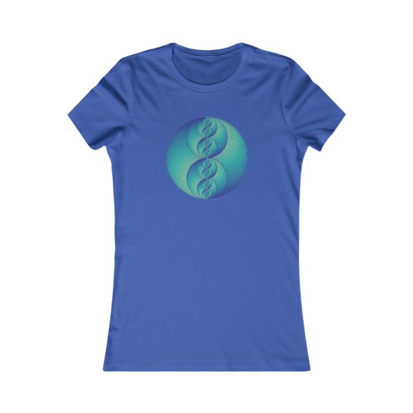 Women's Favorite Tee: Binary Medallion Phosphor - Image 8