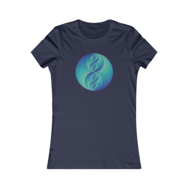 Women's Favorite Tee: Binary Medallion Phosphor - Image 9
