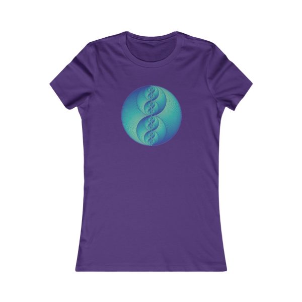 Women's Favorite Tee: Binary Medallion Phosphor - Image 10