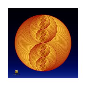Poster: Binary Medallion Red