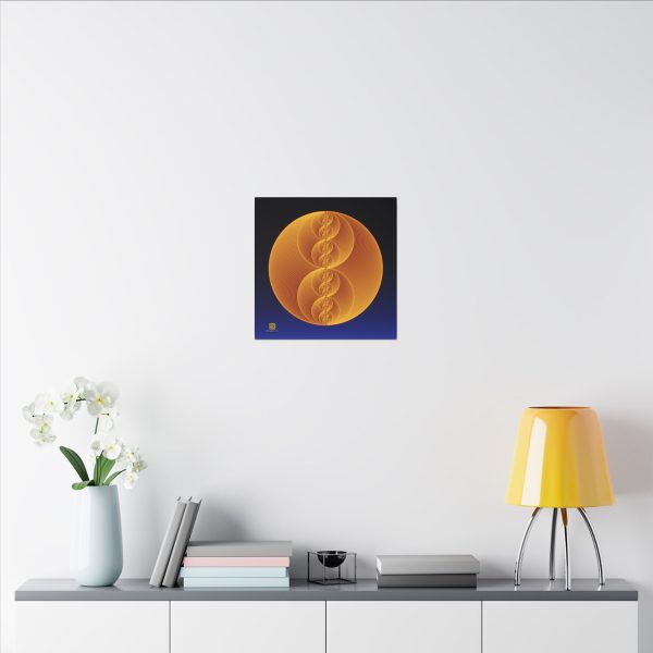 Canvas: Binary Medallion Gold - Image 7