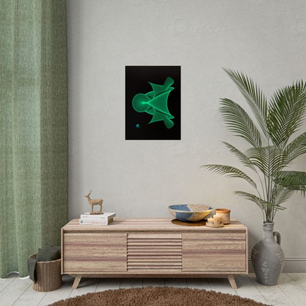 Poster: Hyperbolic Surface Green Mesh - Image 5