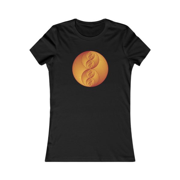 Women's Favorite Tee: Binary Medallion Red - Image 7
