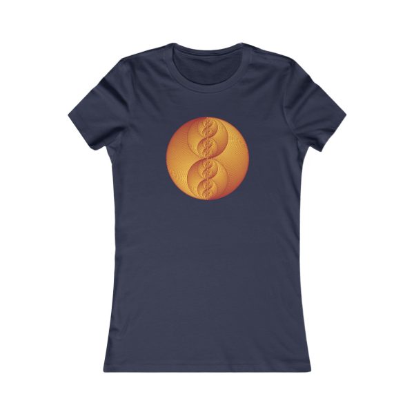 Women's Favorite Tee: Binary Medallion Red - Image 9