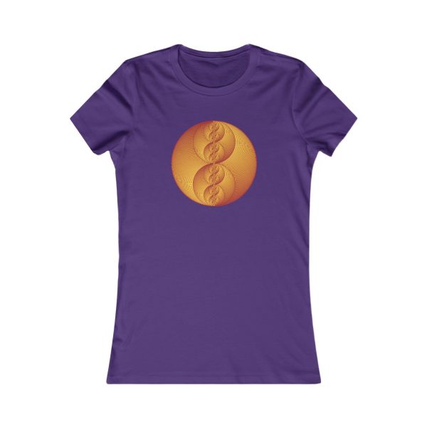 Women's Favorite Tee: Binary Medallion Red - Image 10