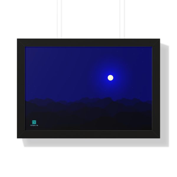 Framed Poster: Nowhere-Differentiable Moon