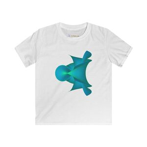 Kids Softstyle Tee: Kuen's Surface Aqua