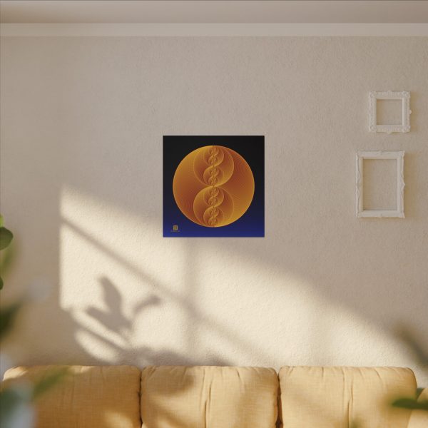 Canvas: Binary Medallion Gold - Image 2