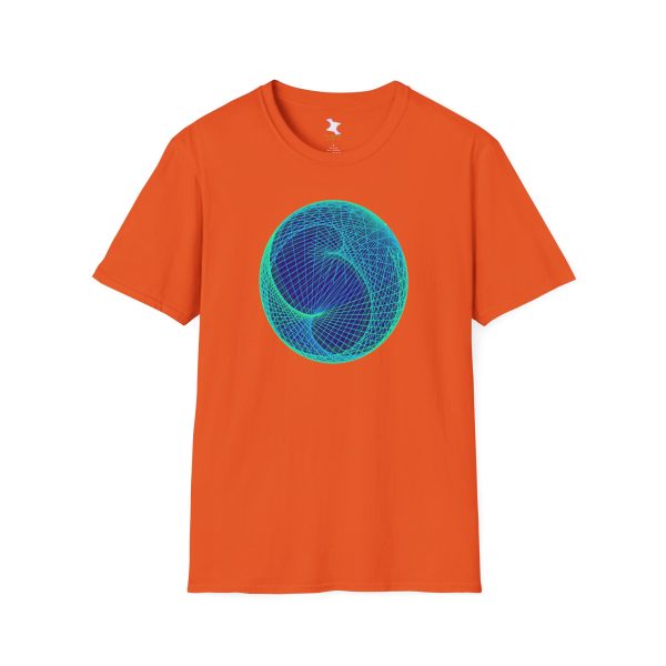 Softstyle T-Shirt: Ellipsoid Geodesics Phosphor - Image 7
