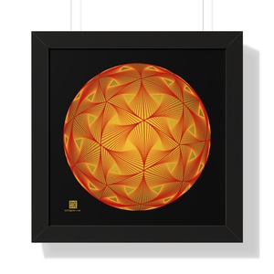 Framed Poster: Diatom Red