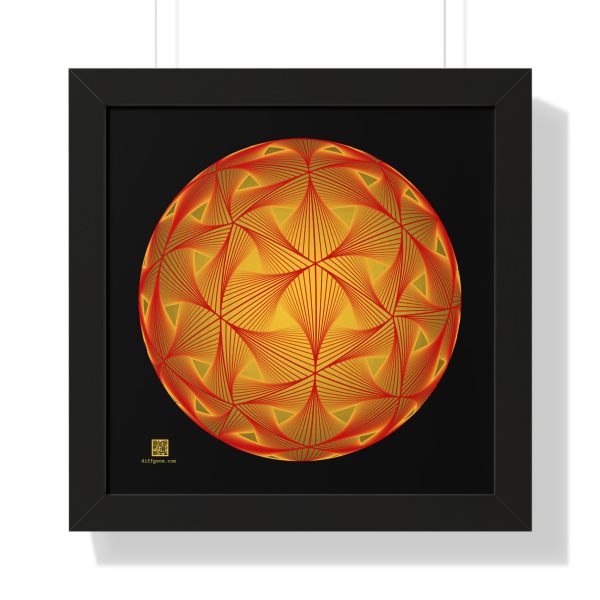 Framed Poster: Diatom Red