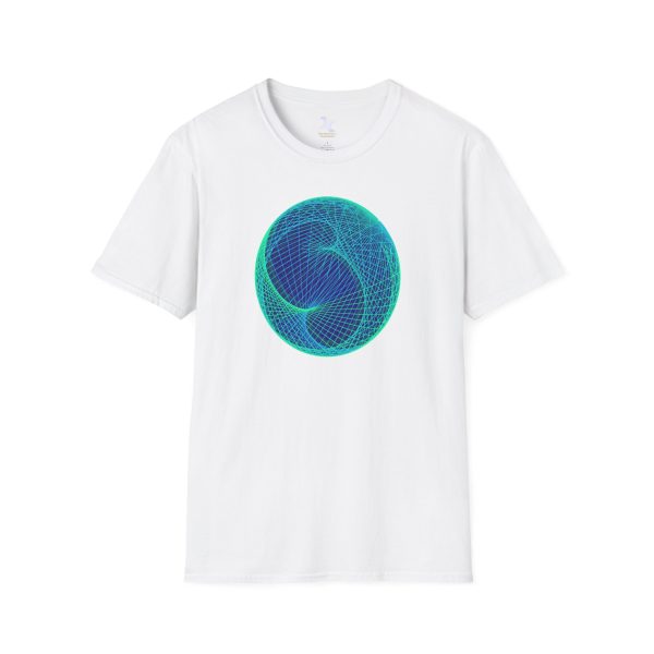 Softstyle T-Shirt: Ellipsoid Geodesics Phosphor