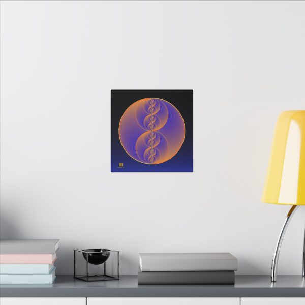 Canvas: Binary Medallion Lapis - Image 5