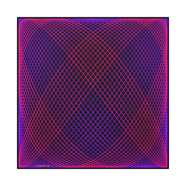 Canvas: Trig Embrace Neon