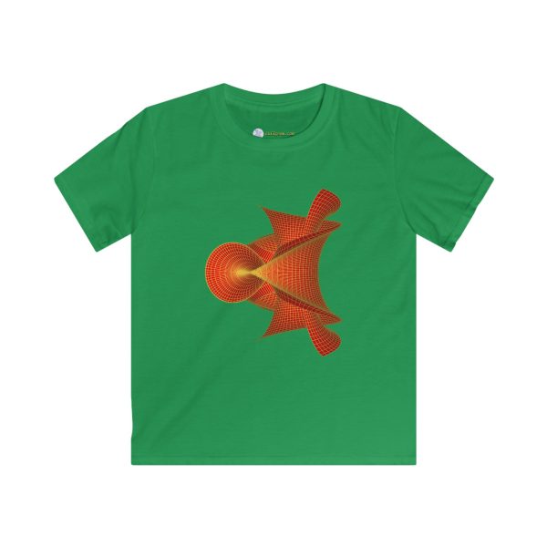 Kids Softstyle Tee: Kuen's Surface Red - Image 3
