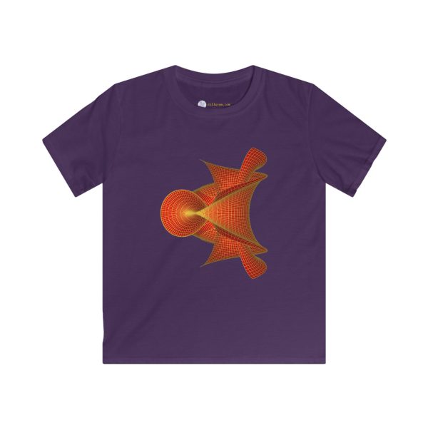 Kids Softstyle Tee: Kuen's Surface Red - Image 10