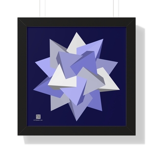 Framed Poster: Five Tetrahedra Winter