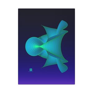 Canvas: Hyperbolic Surface Aqua