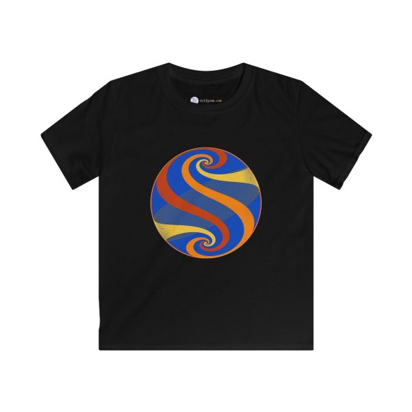 Kids Softstyle Tee: Swirl Autumn - Image 8