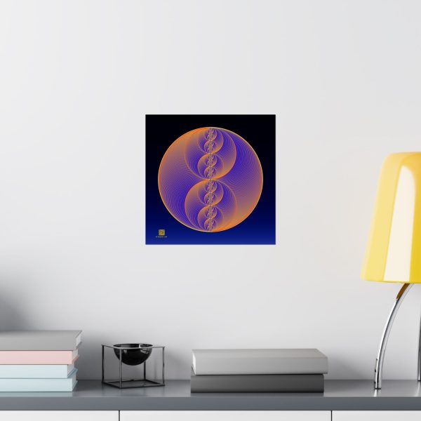 Poster: Binary Medallion Lapis - Image 3
