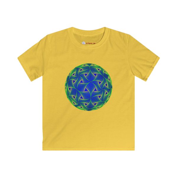 Kids Softstyle Tee: Diatom Green - Image 2