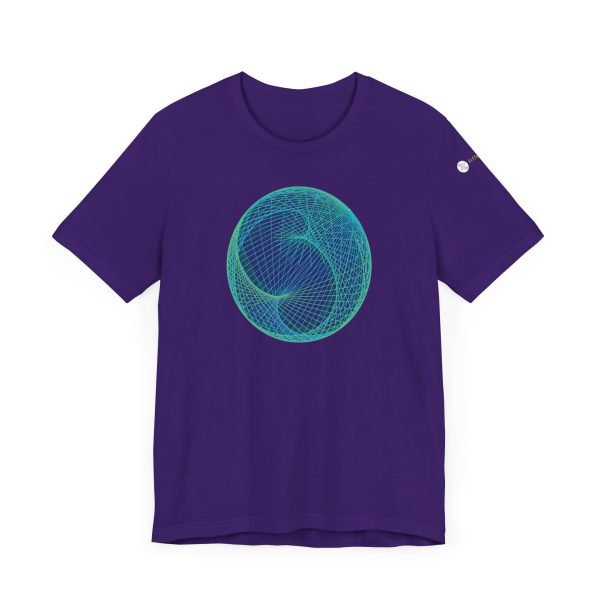 Unisex Tee: Ellipsoid Geodesics Phosphor - Image 10