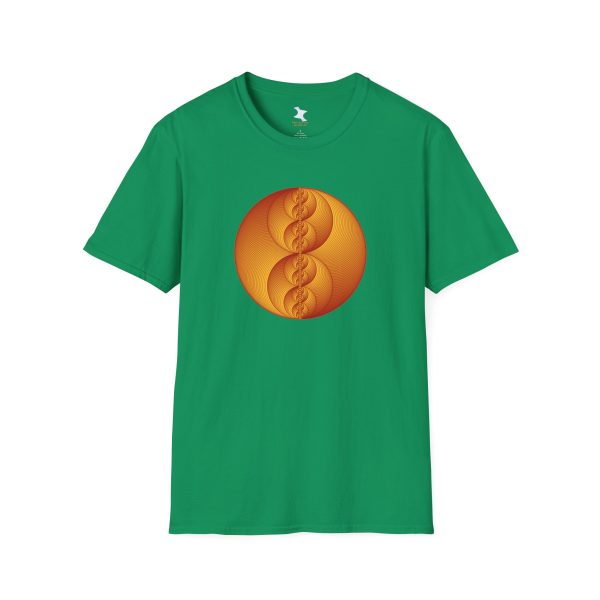 Softstyle T-Shirt: Binary Medallion Red - Image 3