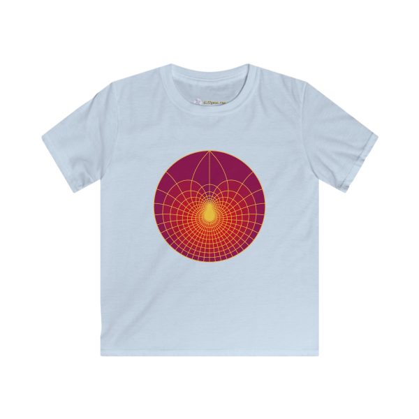 Kids Softstyle Tee: Lotus Sunset - Image 4